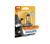 Лампочка, галогенная, H4  12V-60/55W,  + 30%,  в блистере,  PHILIPS (12342PRB1, 12342PRC1, L00H460W)