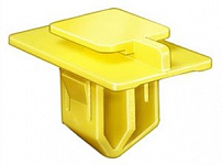 Пистон молдингов дверей LC100 (90467-12075) желтый квадратный, TOYOTA