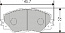 Колодки торм передние RAV-4 05- 12- (D2268H, 04465-42180, 04465-42140, 04465-42150), KASHIYAMA