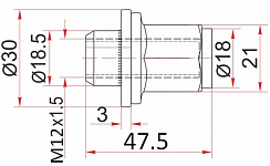 Гайка колесная LC120 LC150 с шайбой высокие (ST9094201058, 90942-01058), SAT