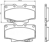 Колодки торм передние LC80 90-98 (JBP0030, 04465-YZZ53, 04465-60020, 04465-60110), JUST DRIVE