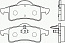 Колодки задние,  D791, (GCh 9904), ABS (38791, MRD791, 05011970AB, 05011970AC)