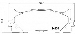 Колодки торм передние Camry 06- 11- (D2270, 04465-33440, 04465-33450, 04465-33471), KASHIYAMA