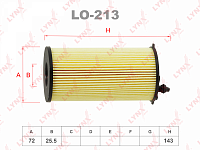Фильтр масляный, 2.8TD, (KK_KA_JK 0712), LYNX (LO213, 68032204AB)
