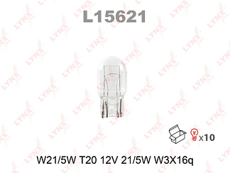 Лампа габарита и тормоза Toyota двухконтактная (L15621, 90981-13044, 90981-11048), W21/5W, LYNX Лампа габарита и тормоза Toyota двухконтактная (L15621, 90981-13044, 90981-11048), W21/5W, LYNX
