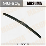 Щетка-дворник, 20"/500мм, гибридная, MASUMA (MU20G)