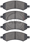 Колодки D1084, передние дисковые, (RAM 1500 2006-2018), ABS (37861, PGD1084M, 05143350AC)
