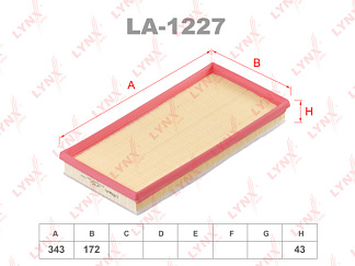Фильтр воздушный, (Ch 8401), LYNX (LA1227, NA1166C, CA3901, 53004383AB) Фильтр воздушный, (Ch 8401), LYNX (LA1227, NA1166C, CA3901, 53004383AB)