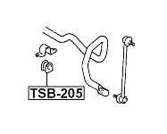 Втулка переднего стабилизатора RAV4 00-04 22 мм (TSB205 , 48815-42050), FEBEST