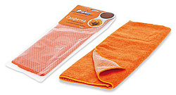 Салфетка из микрофибры и коралловой ткани, 35x40см (оранжевая), AIRLINE (ABA04)