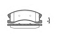 Колодки передние  D945, (GCh 9904), "Akebono",  REMSA (097302, PGD945M, 05093183AB)