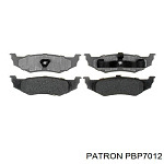 Колодки  D658, D782, задние дисковые, PATRON (PBP7012, 05080896AB, 05011631AA, 05011762AA)